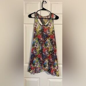 Op Women’s Multi Colored Racerback Tank Top Size Large (11/13) Juniors